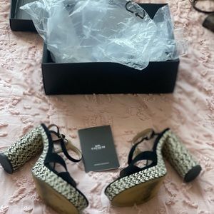 The Talina Suede Platform Dress Sandals